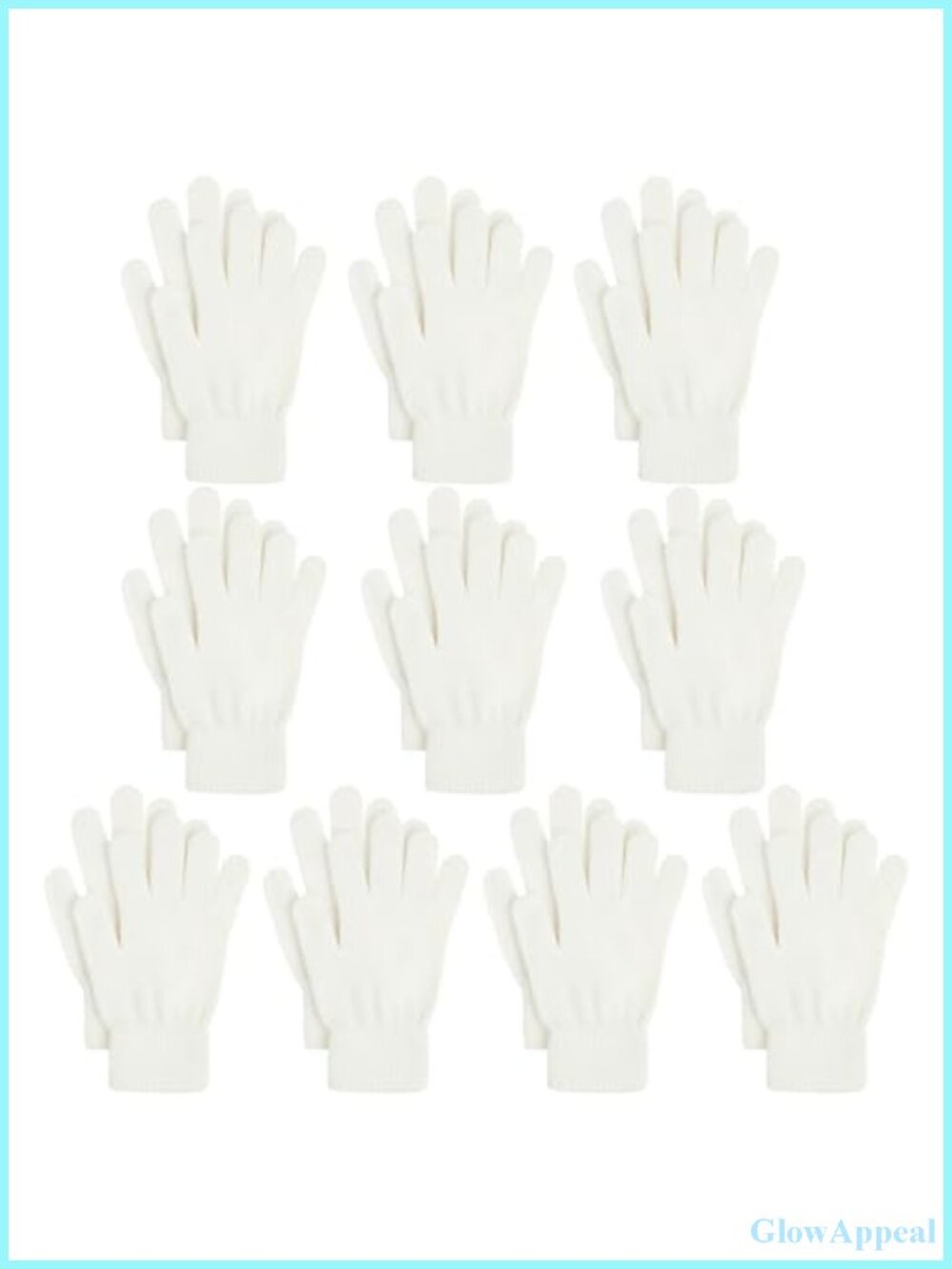 10 Pairs Stretchy Knit Gloves Winter Warm